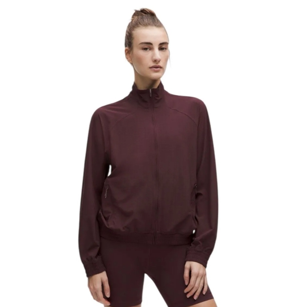 NWT Lululemon Adapted State Perforated Track Jacket Goodnight Plum